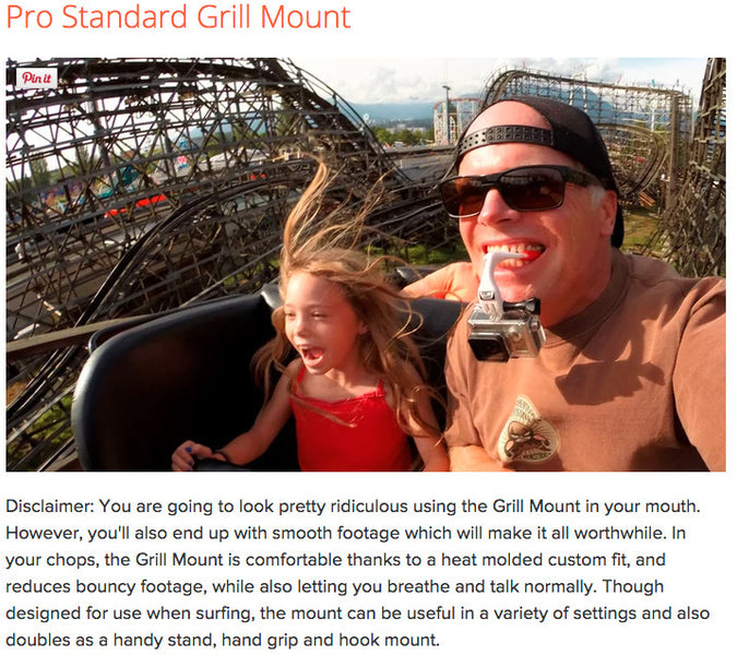 Gizmag.com names the Grill Mount one of the top 15 GoPro Mounts for 2015
