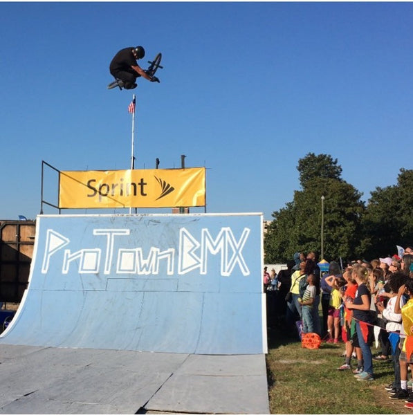 Rob Darden Riding BMX With The Grill Mount