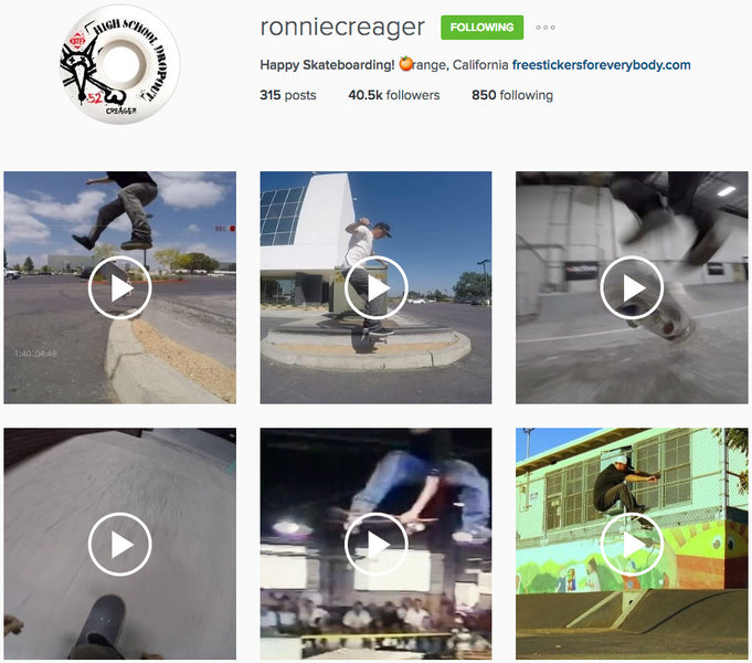 Pro Skater Ronnie Creager Uses The Grill Mount