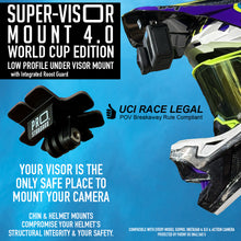 Super-Visor 4.0 Low Profile Under Visor Mount for Insta360, GoPro, DJI, all action cameras