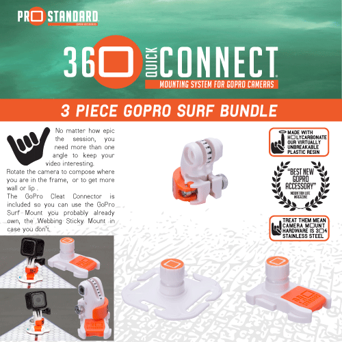 360 Quick Connect 3 Piece Surf Bundle-GoPro Compatible