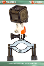 360 Quick Connect 2 Tine GoPro Connector and 360 Quick Connect Camera Mount on a GoPro Rollbar Mount